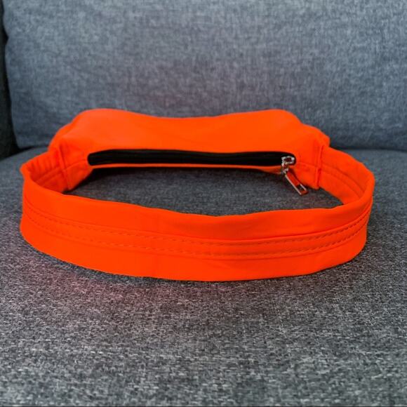 NEW Fluorescent Orange Nylon Mini Bag Hobo Shoulder Neon Purse - Picture 2 of 9